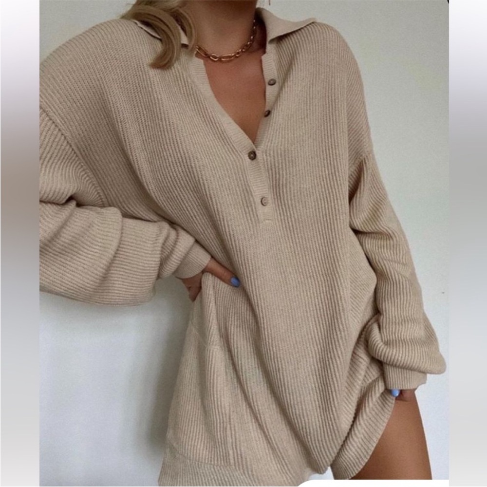 Free People Beach Picnic Sweater Romper Knit Bohemian Vacation